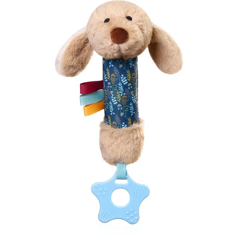 BabyOno Squeaky Toy 0m+ hebká pískací hračka Willy the Dog 1 ks