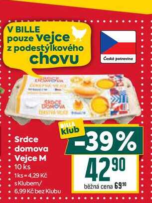 Srdce domova Vejce M 10 ks