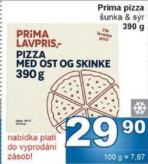 Prima pizza šunka & sýr 390 g 