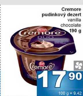 Cremore pudinkový dezert 190 g 
