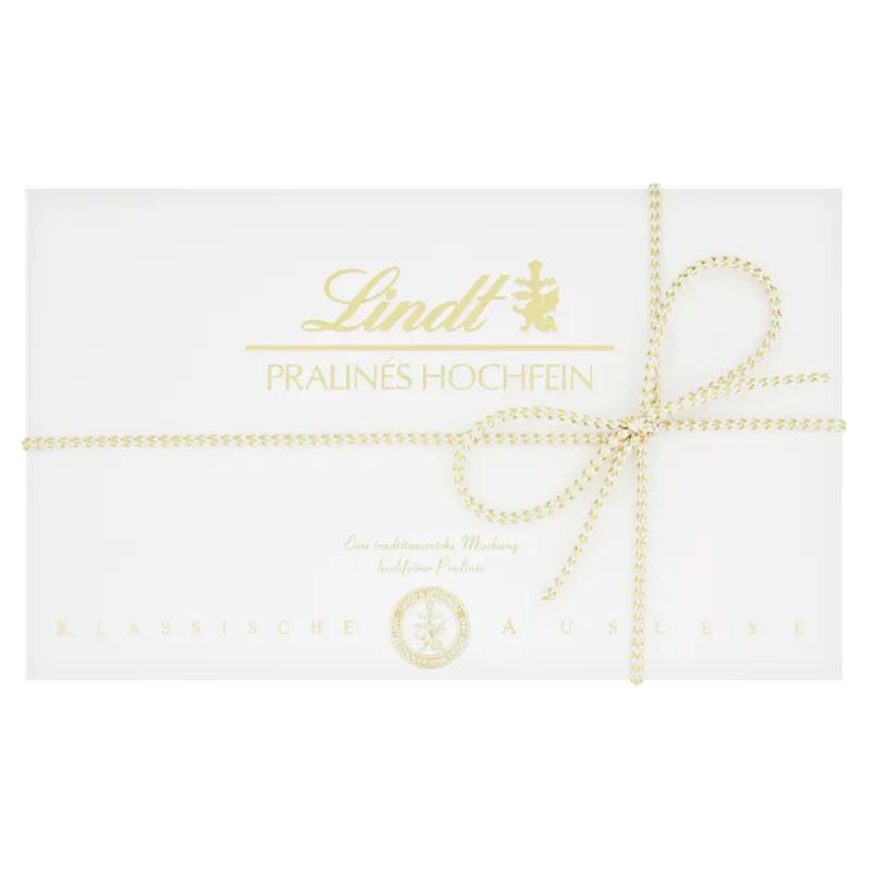 Lindt Směs čokoládových bonbónů částečně plněných z mléčné čokolády Pralinés Hochfein, 120 g