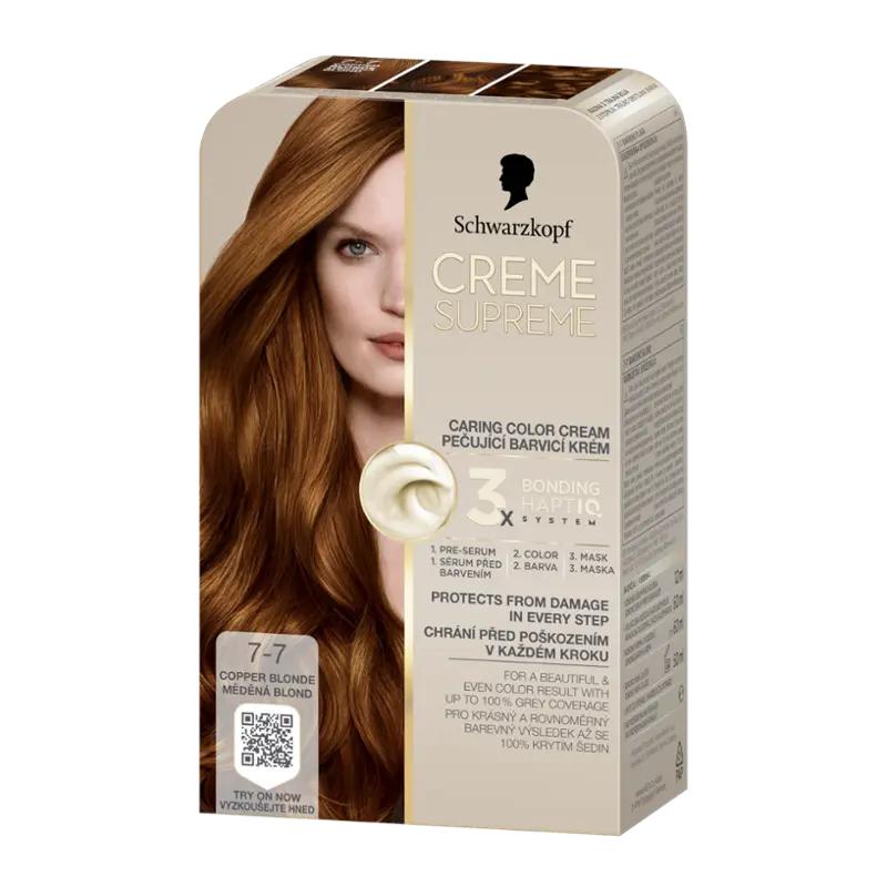 Schwarzkopf Barva na vlasy Creme Supreme 7-7 Měděná blond, 1 ks