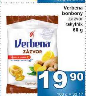 Verbena bonbony zázvor rakytník 60 g