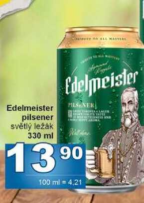 Edelmeister pilsener světlý ležák 330 ml