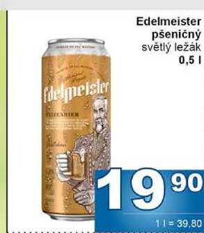 Edelmeister pšeničný světlý ležák 0,5l