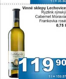 Vinné sklepy Lechovice 0,75l