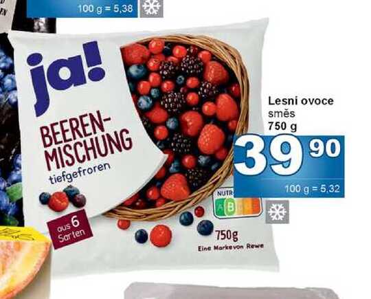 Lesní ovoce směs 750g