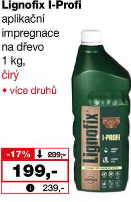 Lignofix I-Profi aplikační impregnace na dřevo 1 kg, čirý  