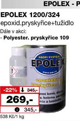 EPOLEX P EPOLEX 1200/324 epoxid.pryskyřice+tužidlo 