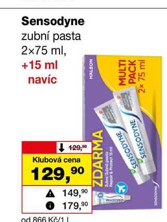 Sensodyne zubní pasta 2x75 ml