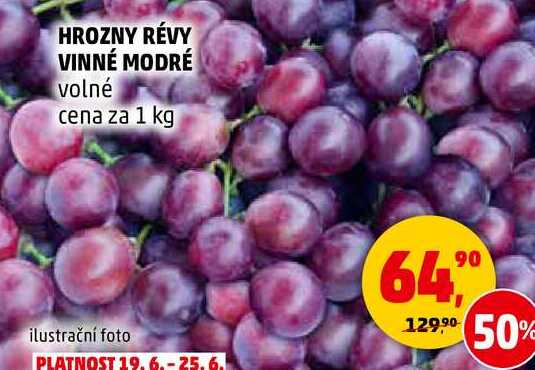 HROZNY RÉVY VINNÉ MODRÉ, 1 kg
