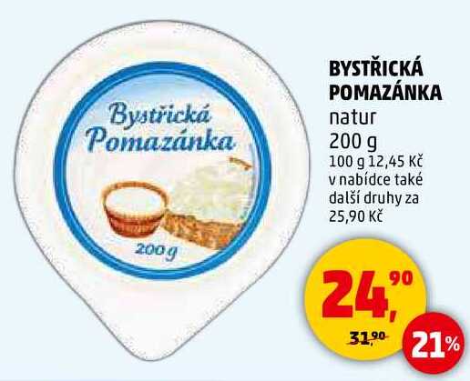 BYSTŘICKÁ POMAZÁNKA natur, 200 g  