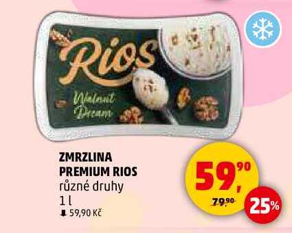ZMRZLINA PREMIUM RIOS různé druhy, 1 l 