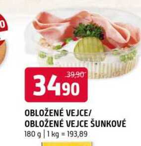 Obložené vejce obložené vejce šunkové 180g