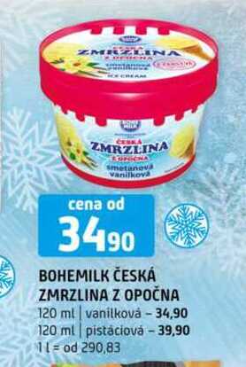 Bohemilk česká zmrzlina z opočna 120ml