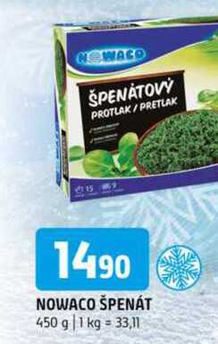 Nowaco špenát 450g
