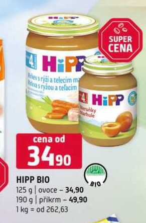 HiPP bio 125g 190g