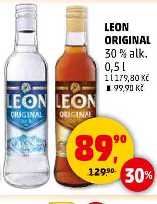 LEON ORIGINAL 30% alk., 0,5 l