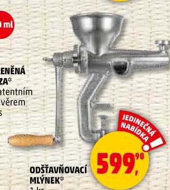 ODŠŤAVŇOVACÍ MLÝNEK, 1 ks