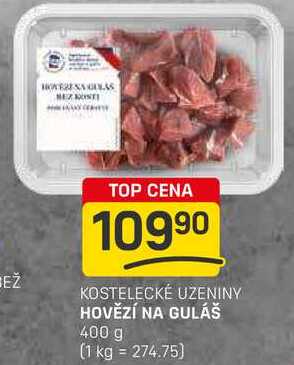 HOVĚZÍ NA GULÁŠ 400 g