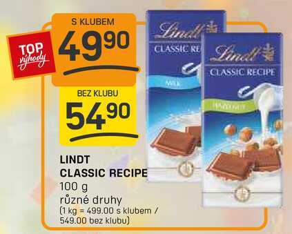 LINDT CLASSIC RECIPE 100 g 