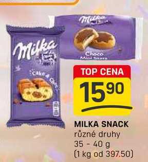 MILKA SNACK různé druhy 35-40 g