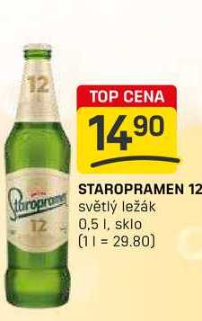 STAROPRAMEN 12 světlý ležák 0,5l 