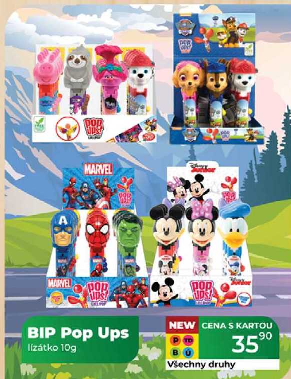 BIP Pop Ups lízátko 10g 