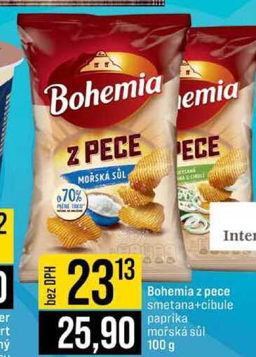 Bohemia z pece smetana+cibule paprika mořská sůl 100 g 