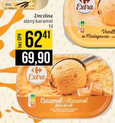Zmrzlina slaný karamel 1l