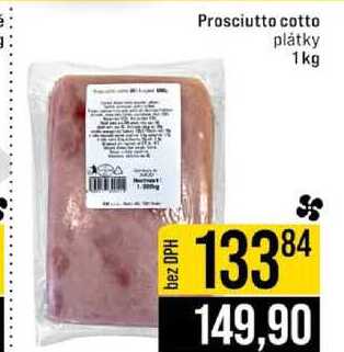 Prosciutto cotto plátky 1kg 