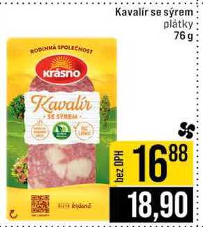 Kavalír se sýrem plátky 76g