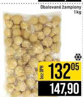 Obalované žampiony 1kg 