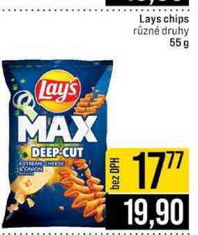 Lays chips různé druhy 55 g 