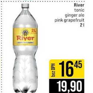 River tonic ginger ale pink grapefruit 2l