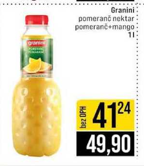 Granini pomeranč nektar pomeranč+mango 1l