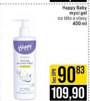 Happy Baby mycí gel na tělo a vlasy 400 ml