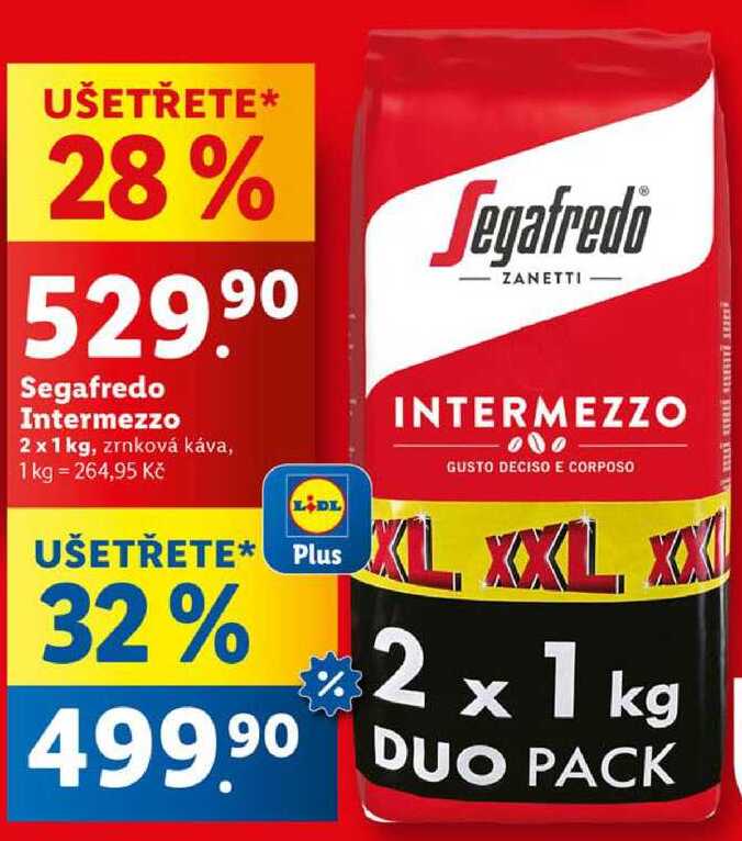 Segafredo Intermezzo, 2x 1 kg