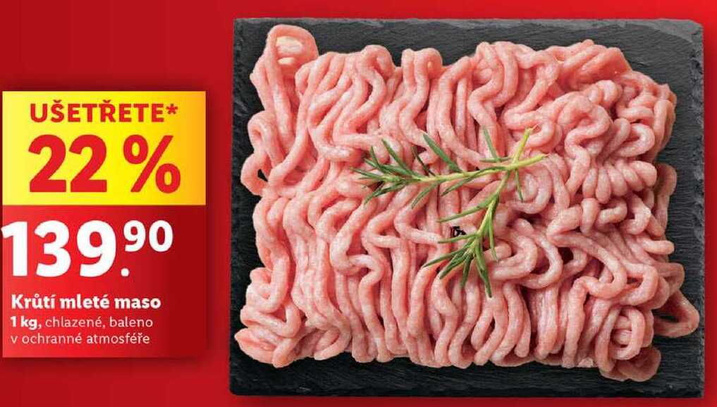 Krůtí mleté maso, 1 kg