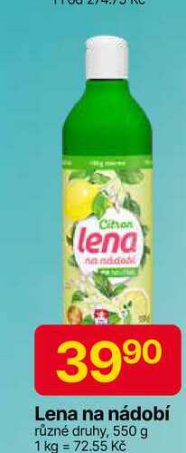 Lena na nádobí různé druhy, 550 g 1