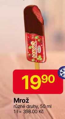 Prima Mrož 50ml, vybrané druhy