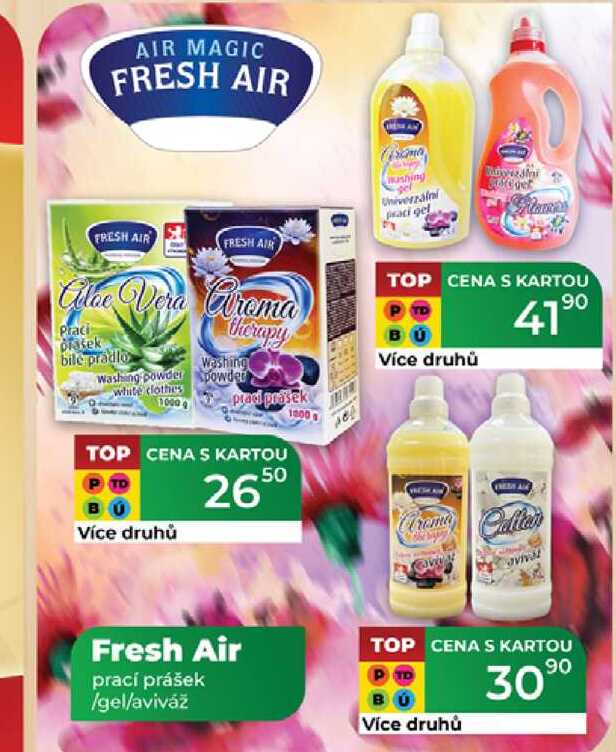 Fresh Air prací prášek /gel/aviváž  
