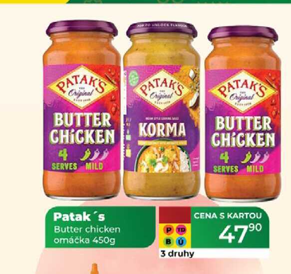 Patak's Butter chicken omáčka 450g 
