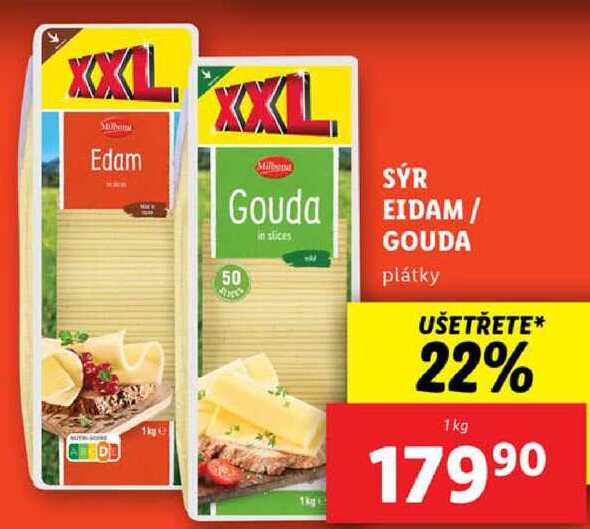 SÝR EIDAM/GOUDA, 1 kg
