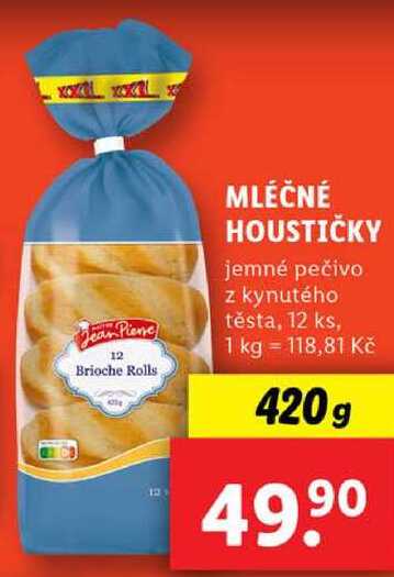 MLÉČNÉ HOUSTIČKY, 420 g