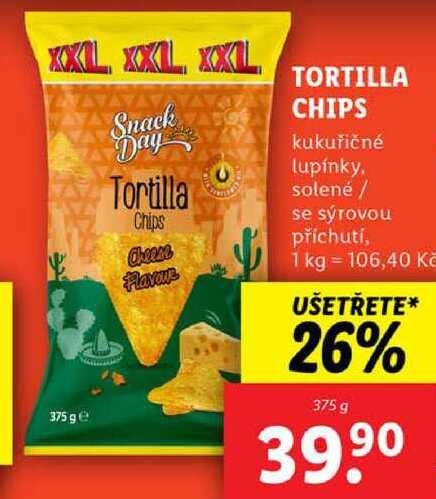 TORTILLA CHIPS, 375 g