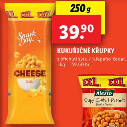 KUKUŘIČNÉ KŘUPKY, 250 g