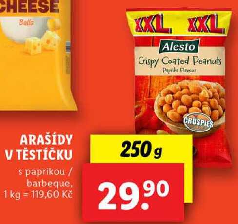 ARAŠÍDY V TĚSTÍČKU, 250 g
