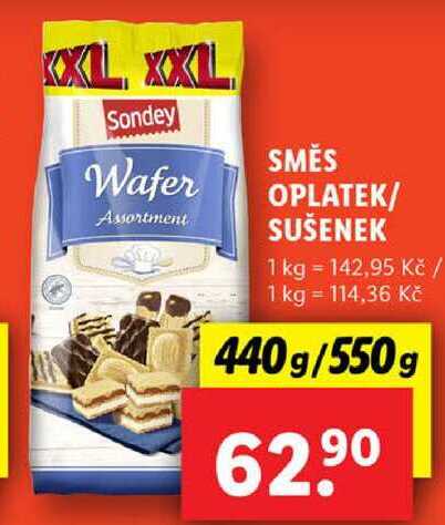 SMĚS OPLATEK/SUŠENEK, 440 g/550 g