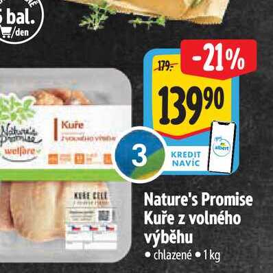   Nature's Promise Kuře z volného výběhu  1kg 